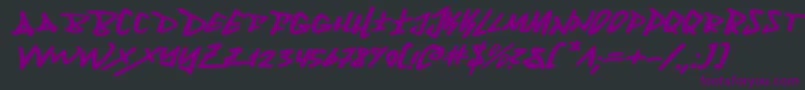 Fantomei Font – Purple Fonts on Black Background