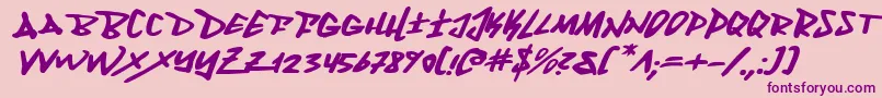 Fantomei Font – Purple Fonts on Pink Background