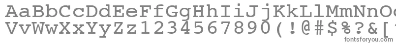 Шрифт NtcouriervkNormal110n – серые шрифты