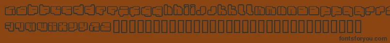 FotonTorpedoFenotype Font – Black Fonts on Brown Background