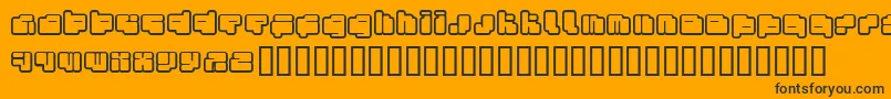FotonTorpedoFenotype Font – Black Fonts on Orange Background