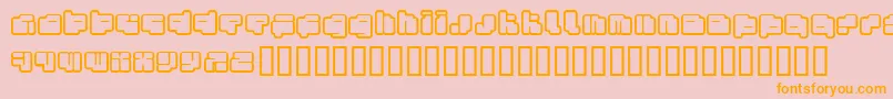 FotonTorpedoFenotype Font – Orange Fonts on Pink Background