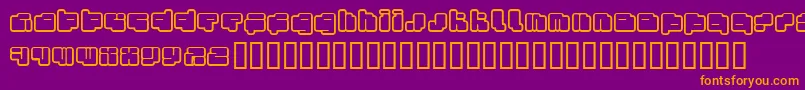 FotonTorpedoFenotype Font – Orange Fonts on Purple Background