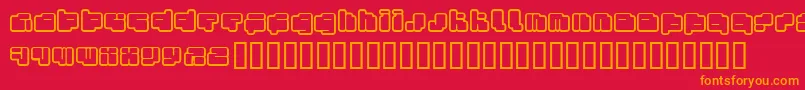 FotonTorpedoFenotype Font – Orange Fonts on Red Background