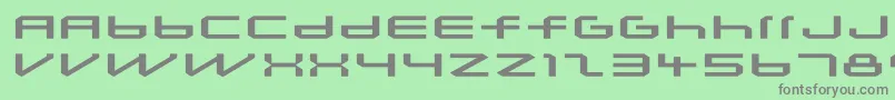 フォントLunasequent – 緑の背景に灰色の文字