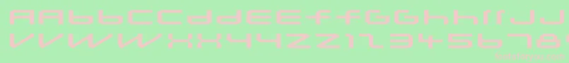 Lunasequent Font – Pink Fonts on Green Background