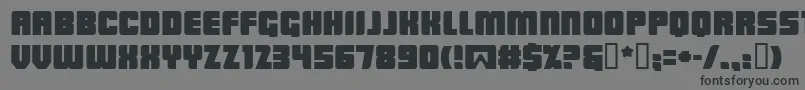 フォントLowrb – 黒い文字の灰色の背景