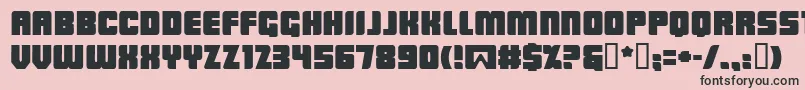 Lowrb Font – Black Fonts on Pink Background