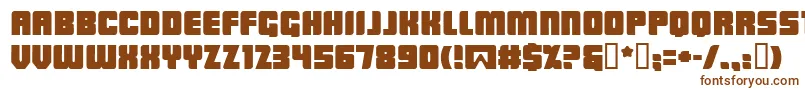 Шрифт Lowrb – коричневые шрифты на белом фоне