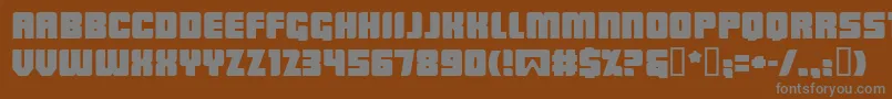 Шрифт Lowrb – серые шрифты на коричневом фоне