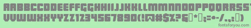 Lowrb Font – Gray Fonts on Green Background