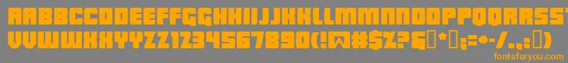 Lowrb Font – Orange Fonts on Gray Background