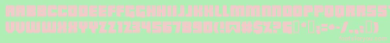 Lowrb Font – Pink Fonts on Green Background