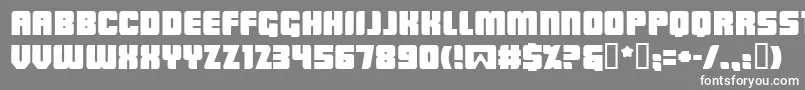 フォントLowrb – 灰色の背景に白い文字