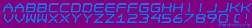 fuente Egotripfatskew – Fuentes Azules Sobre Fondo Morado