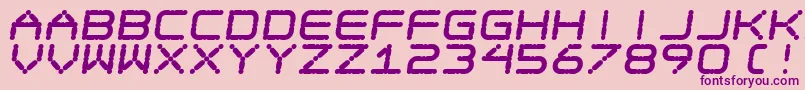 Egotripfatskew Font – Purple Fonts on Pink Background