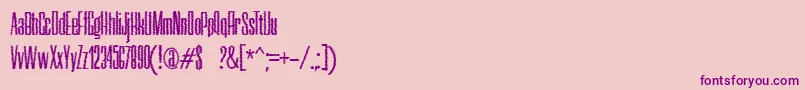 NerettaTrash Font – Purple Fonts on Pink Background