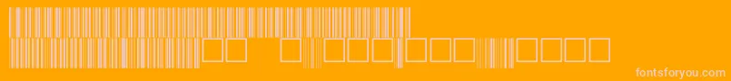 Police V100026 – polices roses sur fond orange