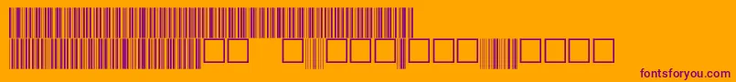 Fonte V100026 – fontes roxas em um fundo laranja