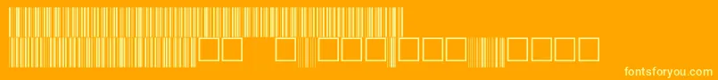 V100026 Font – Yellow Fonts on Orange Background