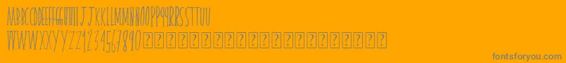 Skinnyserif-Schriftart – Graue Schriften auf orangefarbenem Hintergrund