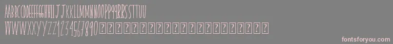 Skinnyserif Font – Pink Fonts on Gray Background