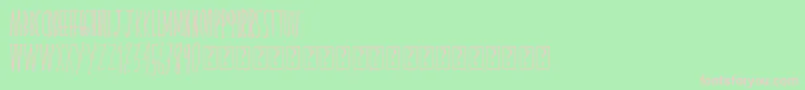 フォントSkinnyserif – 緑の背景にピンクのフォント