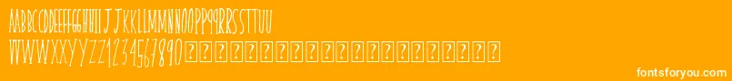 fuente Skinnyserif – Fuentes Blancas Sobre Fondo Naranja