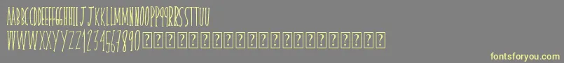 Шрифт Skinnyserif – жёлтые шрифты на сером фоне