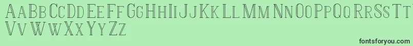 HermioneRegular Font – Black Fonts on Green Background