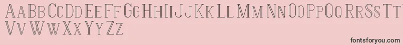 HermioneRegular Font – Black Fonts on Pink Background