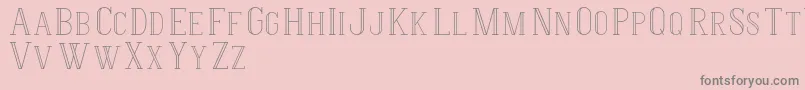 HermioneRegular Font – Gray Fonts on Pink Background