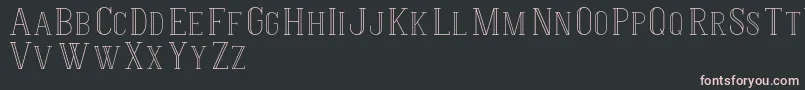 HermioneRegular Font – Pink Fonts on Black Background