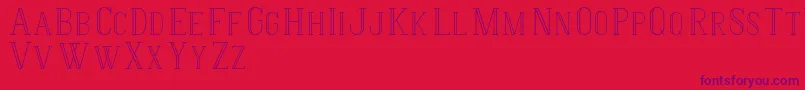 HermioneRegular Font – Purple Fonts on Red Background