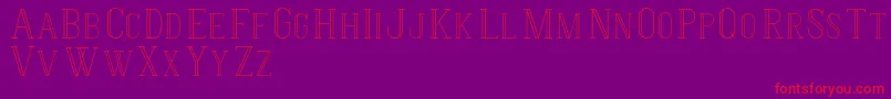 HermioneRegular Font – Red Fonts on Purple Background