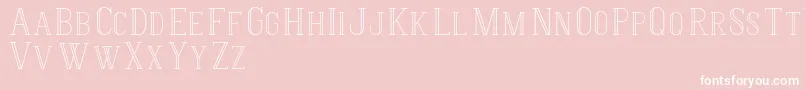 HermioneRegular-Schriftart – Weiße Schriften auf rosa Hintergrund