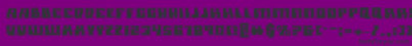 MicronianAcademy Font – Black Fonts on Purple Background