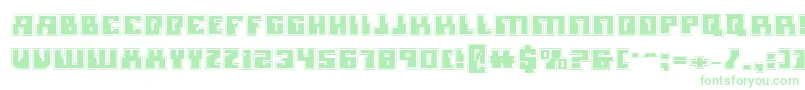 MicronianAcademy Font – Green Fonts on White Background