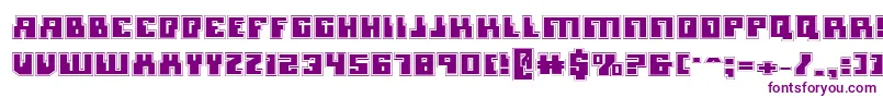 MicronianAcademy Font – Purple Fonts on White Background