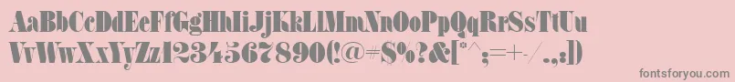 fuente FatfacecttRegular – Fuentes Grises Sobre Fondo Rosa