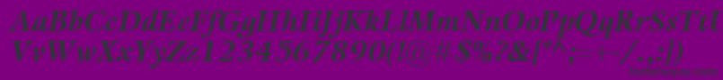 KalixBolditalic Font – Black Fonts on Purple Background