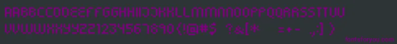 Simpletown Font – Purple Fonts on Black Background