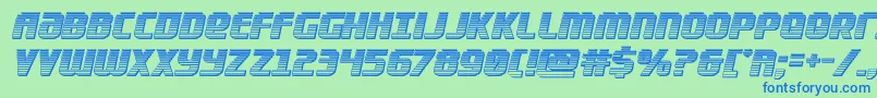 Lightsiderchrome Font – Blue Fonts on Green Background