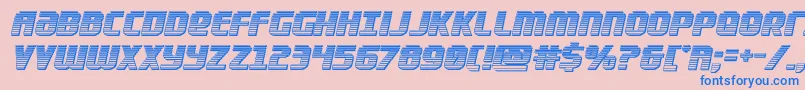 Lightsiderchrome Font – Blue Fonts on Pink Background