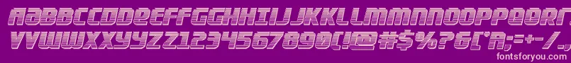 Lightsiderchrome Font – Pink Fonts on Purple Background