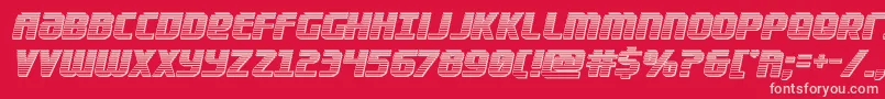 Lightsiderchrome Font – Pink Fonts on Red Background