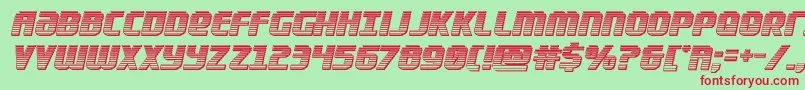 Lightsiderchrome Font – Red Fonts on Green Background