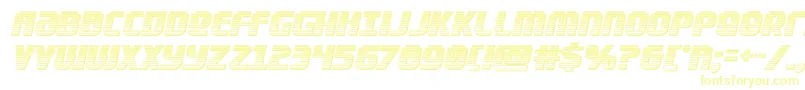 Lightsiderchrome Font – Yellow Fonts on White Background