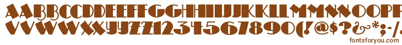 Шрифт Drumagstudionf – коричневые шрифты на белом фоне