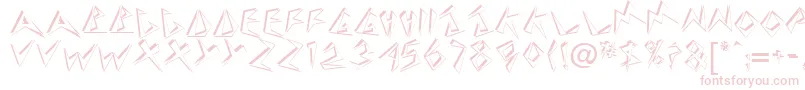 TaneshiaRegular Font – Pink Fonts on White Background